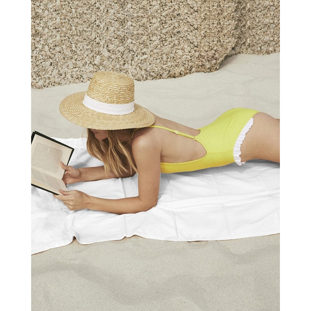 1pc Beach Towel Pure White Tow - Herbal Yoga 评论和价格