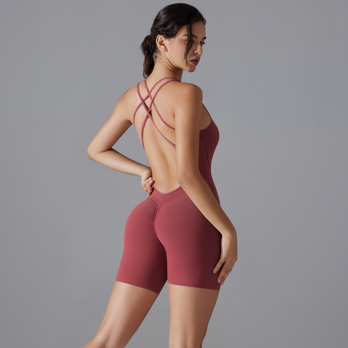 Yoga Set Sexy Backless Sporty  - Herbal Yoga 评论和价格