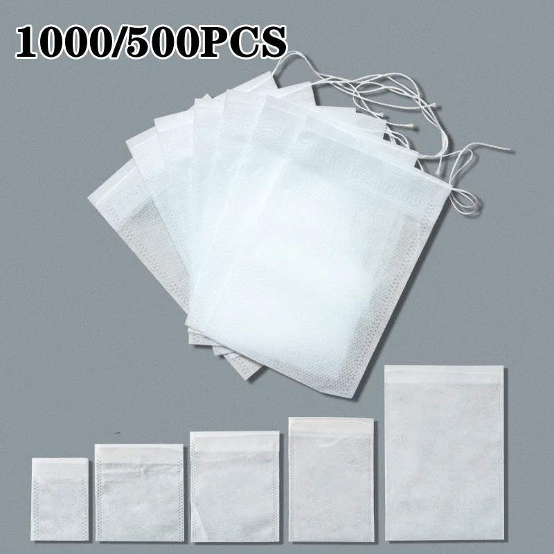 1000-100Pcs Disposable Teabags - Herbal Wellness Products 评论和价格