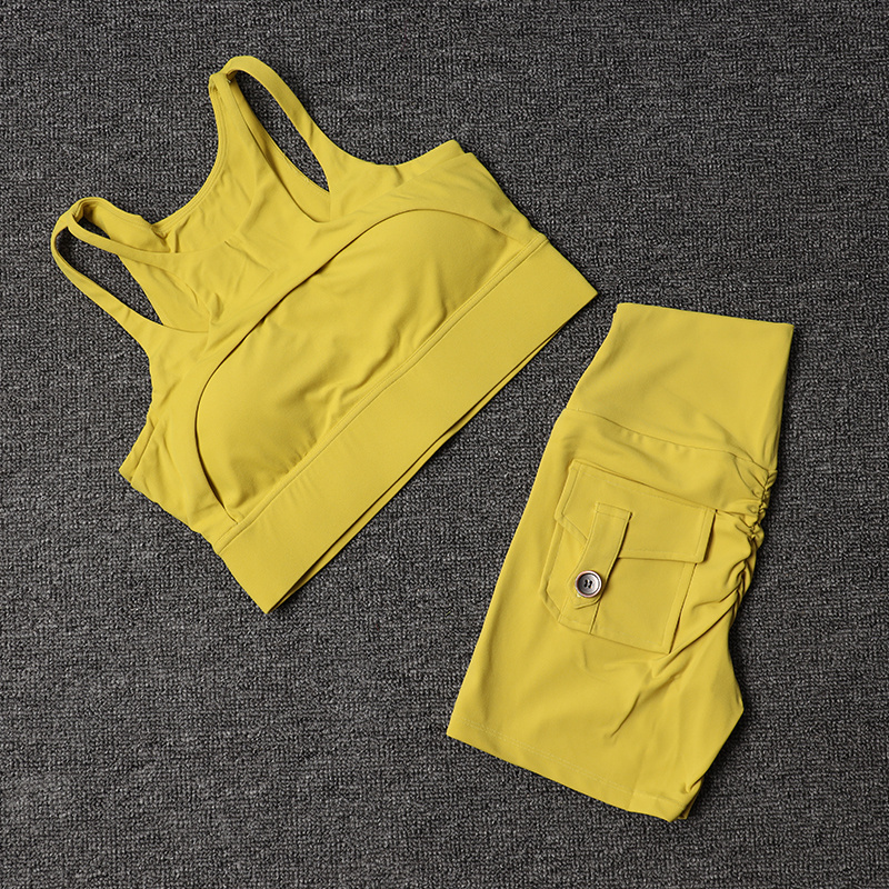 Fitness Shorts Yoga Sets Women - Herbal Yoga 评论和价格