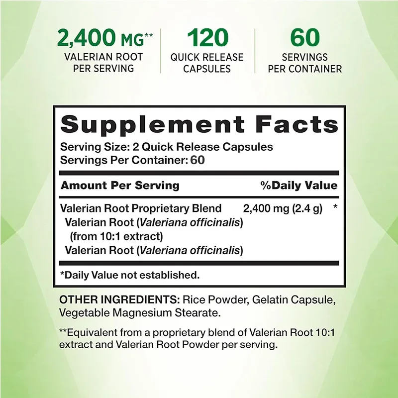 Valerian Root - Provides Sleep - Valerian Root Capsule 评论和价格