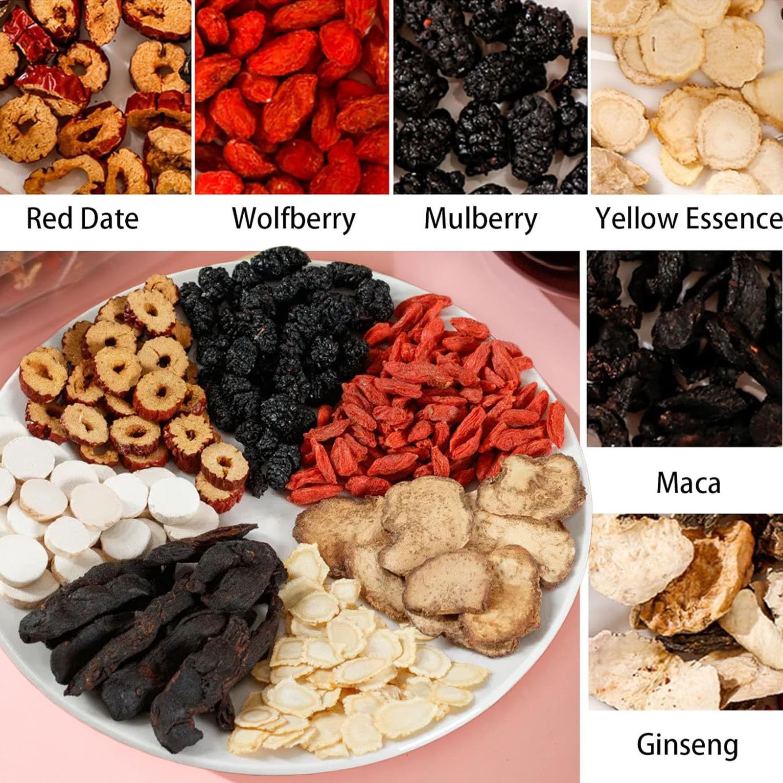 Ginseng Five Treasure Tea, Nat - Herbal Wellness Products 评论和价格