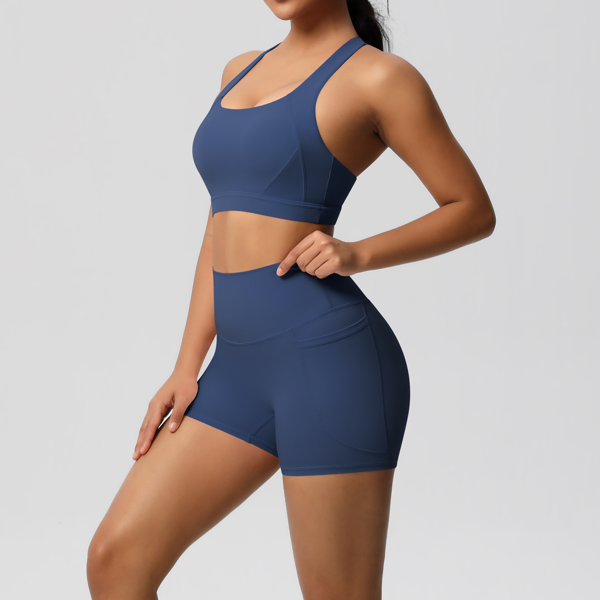 2PCS Sportswear With Pocketed  - Herbal Yoga 评论和价格