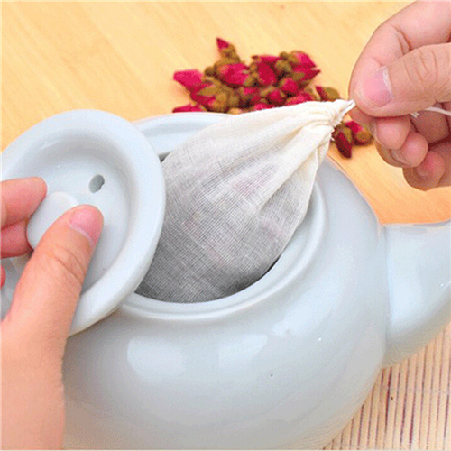 1pc/10Pcs Cotton Tea Bags Musl - Herbal Wellness Products 评论和价格